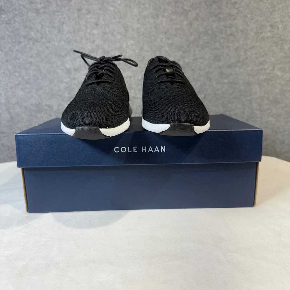 Cole Haan 2.ZEROGRAND Stitchlite Knit Oxford‎ Black Sneakers Shoes